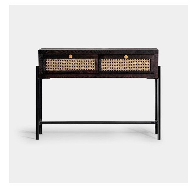 Konsolinis staliukas tamsiai rudos spalvos 35x100 cm Kenia – Burkina