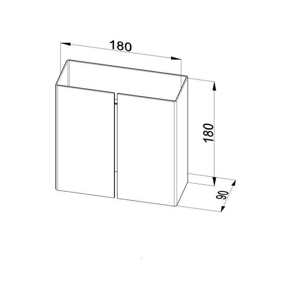 Baltas sieninis šviestuvas "Sollux" Splitas-image-1