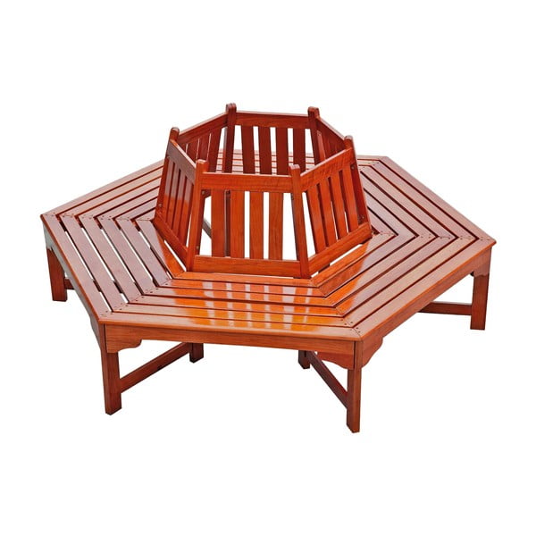 Medžio masyvo sodo suoliukas rudos spalvos Ontario – Garden Pleasure