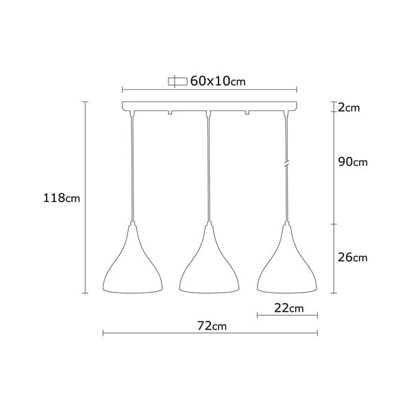 Kabantis šviestuvas juodos spalvos su metaliniu gaubtu Berceste – Opviq lights-image-4
