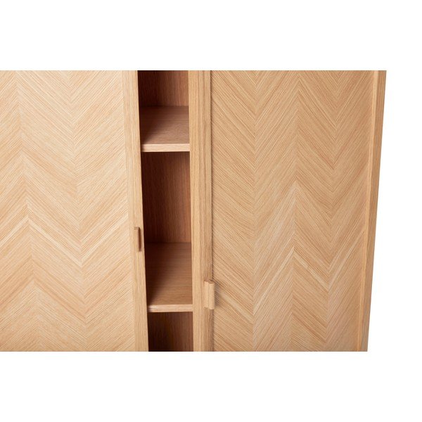 Ąžuolo medienos spinta Hübsch Herringbone-image-2