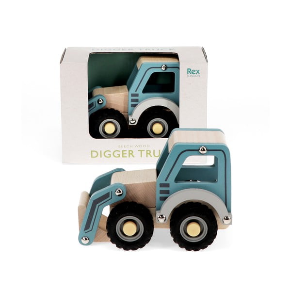 Traktorius iš medienos Digger Truck – Rex London-image-3