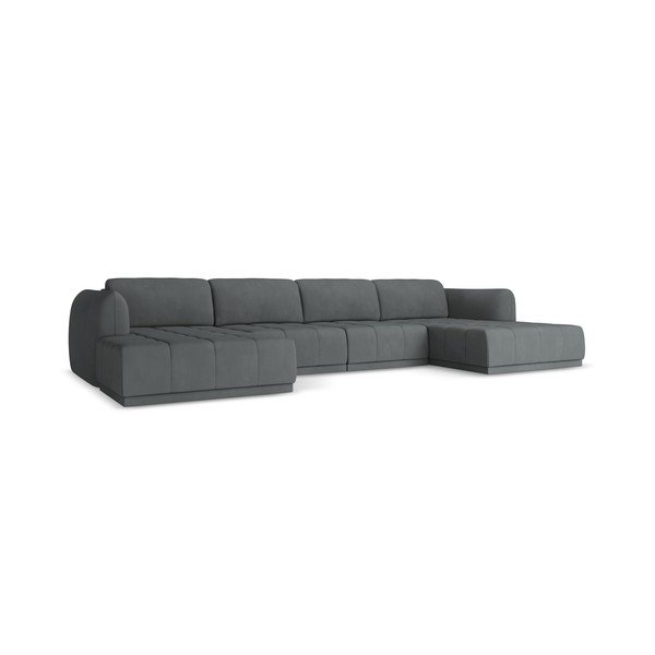 Tamsiai pilkos spalvos kampinė sofa Hoku – Makamii-image-3