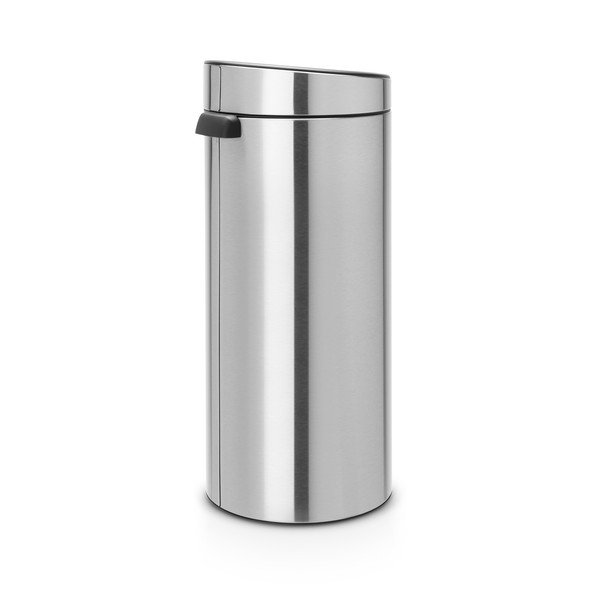 Iš plieno galima atidaryti palietus šiukšliadėžė matinės sidabrinės spalvos 30 l Touch Bin – Brabantia-image-3