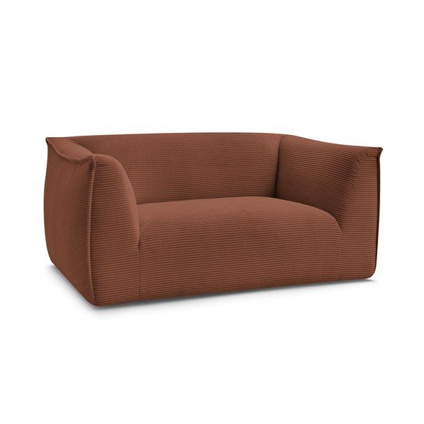 Oranžinės spalvos sofa iš kordinio velveto 170 cm Giorgia – Bobochic Paris-image-2