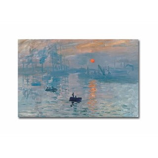 Sieninė reprodukcija ant drobės Claude Monet Sunrise, 70 x 45 cm