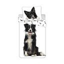 Iš medvilnės viengulė vaikiška patalynė 140x200 cm Border Collie – Jerry Fabrics