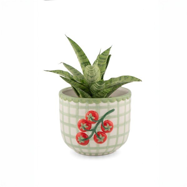 Iš porceliano rankomis dažytas gėlių vazono dangtelis ø 12 cm Tomato – Sass & Belle-image-1