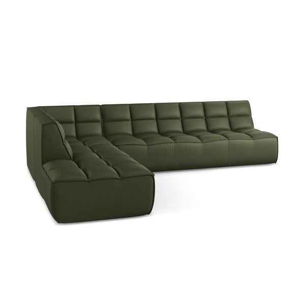 Iš dirbtinės odos modulinė kampinė sofa Kalai – Makamii-image-3