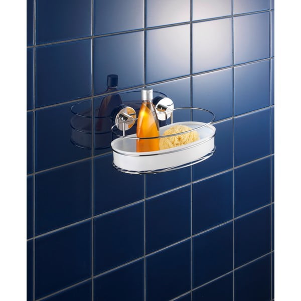 Klijuojama vonios lentyna baltos spalvos Milazzo – Wenko-image-1