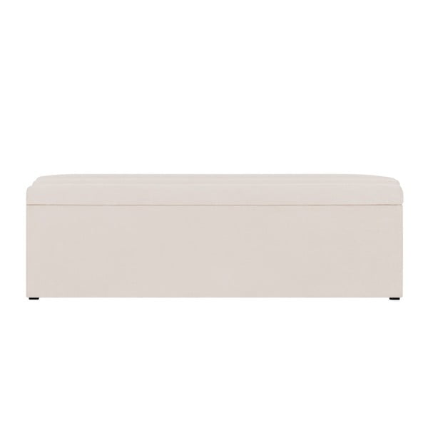 Kreminės ir baltos spalvos suolas su daiktų laikymo vieta "Cosmopolitan Design Los Angeles", plotis 140 cm-image-3