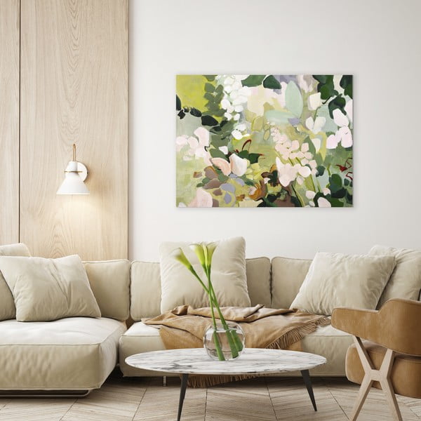 Paveikslas su rankomis dažytais elementais 90x118 cm Green Garden   – Malerifabrikken-image-1