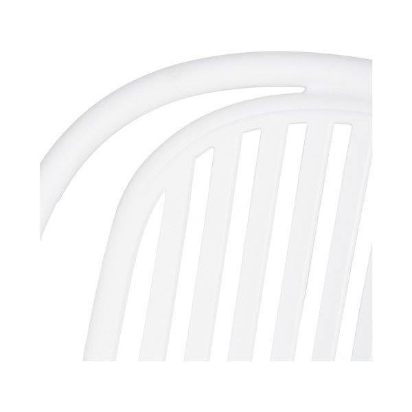 Baltos spalvos iš plastiko valgomojo kėdė Alia – Ixia-image-3