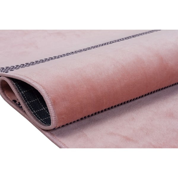 Rožinis plaunamas kiliminis takelis 200x80 cm - Vitaus-image-3