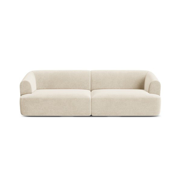Smėlio spalvos sofa iš velveto 255 cm Campi – Cosmopolitan Design-image-3