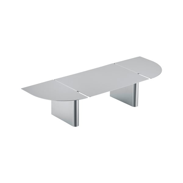 Matinės sidabrinės spalvos iš nerūdijančio plieno sieninė lentyna 60 cm Oru – Blomus-image-3
