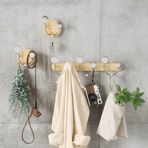 Balta natūralaus aliuminio sieninė pakaba Melody - Umbra-image-4