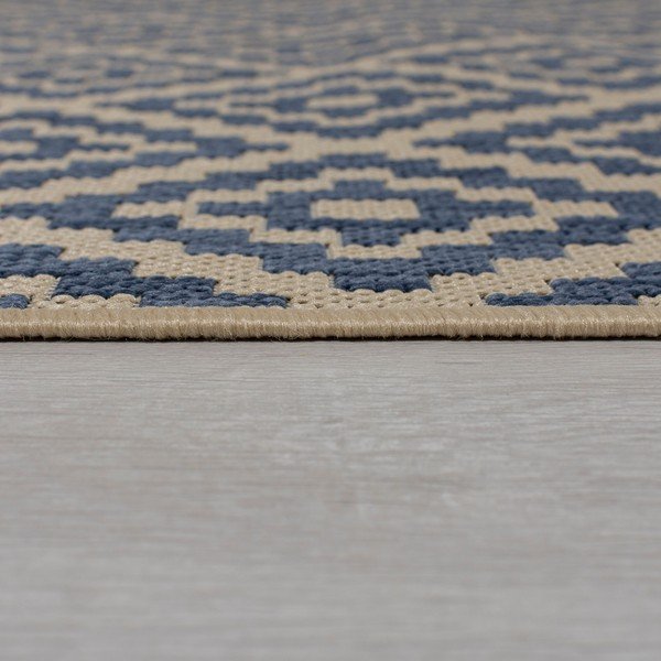 Mėlynai smėlio spalvos lauko kilimas 200x200 cm Moretti - Flair Rugs-image-4