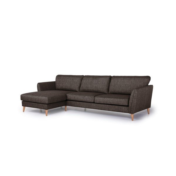 Ruda kampinė sofa Scandic Paris, kairysis kampas-image-4