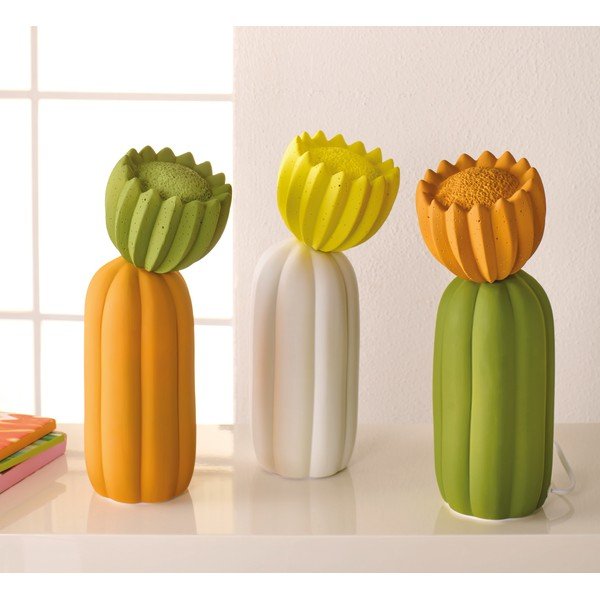 Oranžinės spalvos šviečianti dekoracija su kištuku ø 10 cm Cactus – Brandani-image-2