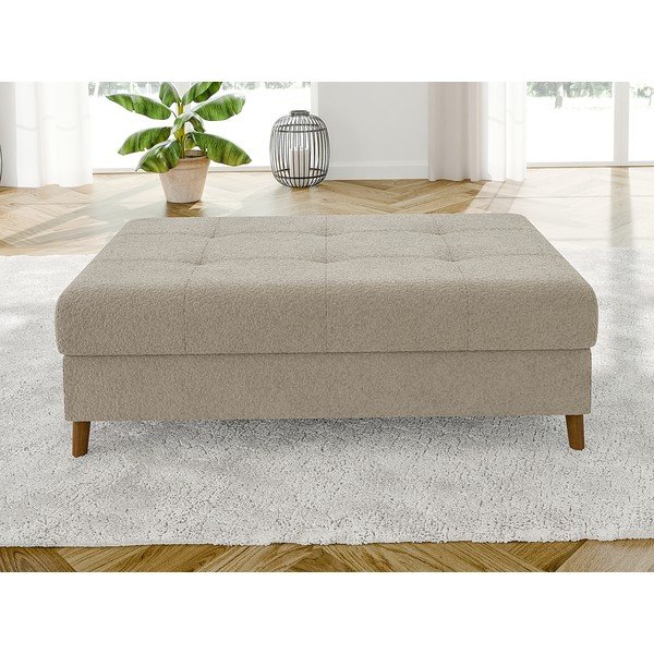 Smėlio spalvos iš boucle taburetė Ariella – Ropez-image-1