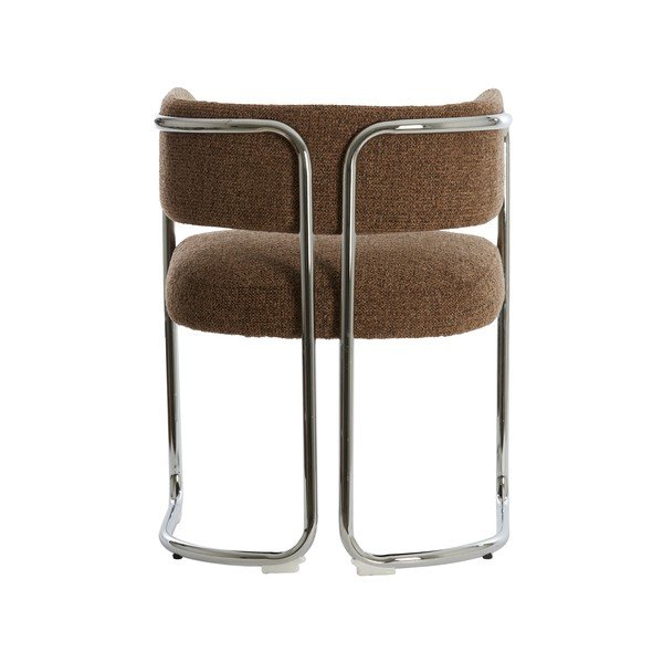 Rudos spalvos iš metalo valgomojo kėdė su porankiais Adante – Light & Living-image-3