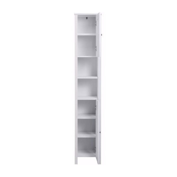 Balta medinė aukšta spintelė "Støraa Jenny", 35 cm pločio-image-1