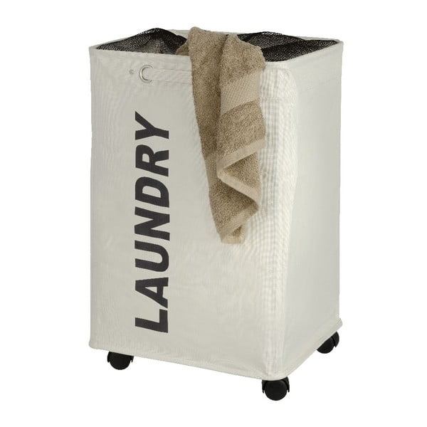 Smėlio spalvos skalbinių krepšys Wenko Quadro, 79,2 l-image-2