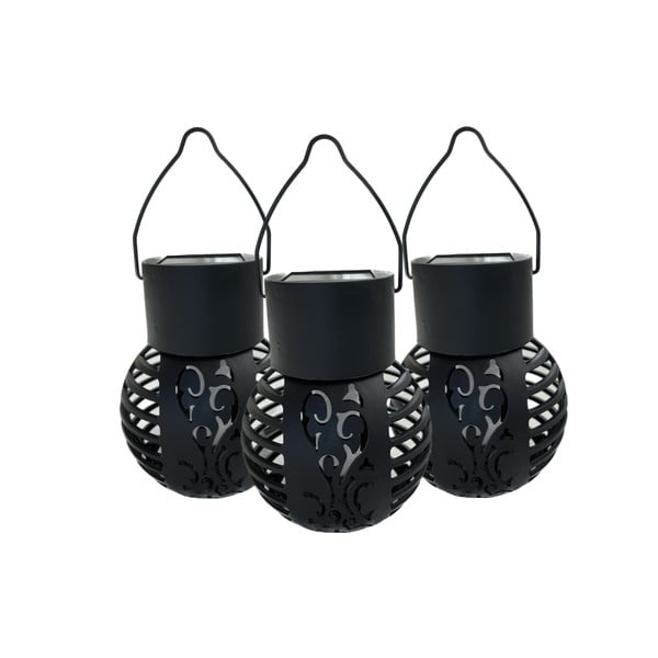 Lauko šviestuvai 3 vnt. saulės baterijos (aukštis 9 cm) – Garden Pleasure