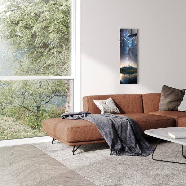 Stiklinis sieninis laikrodis Milky way - Styler-image-1