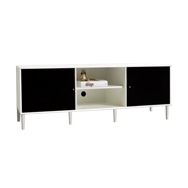 Baltos ir juodos spalvos TV spintelė Mistral 232-image-3