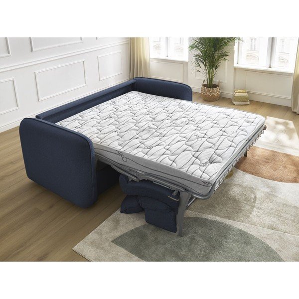 Tamsiai mėlynos spalvos sofa 216 cm Achille – Bobochic Paris-image-1