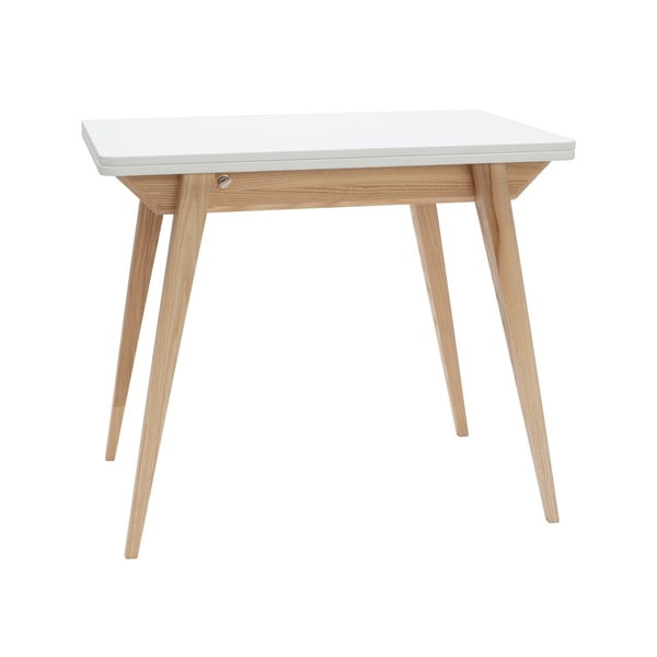 Sulankstomas valgomojo stalas su baltu stalviršiu 65x90 cm Envelope - Ragaba