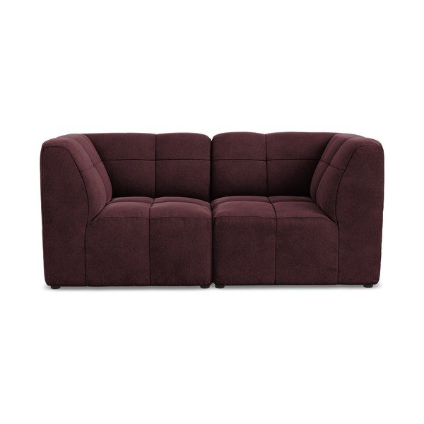 Bordo spalvos sofa iš velveto 180 cm Aloha – Makamii