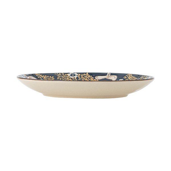 Mėlynos spalvos desertinė iš akmens masės lėkštė ø 16 cm Hezha – Bloomingville-image-2