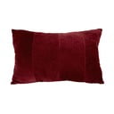Tamsiai raudona dekoratyvinė pagalvėlė PT LIVING Ribbed, 60 x 40 cm