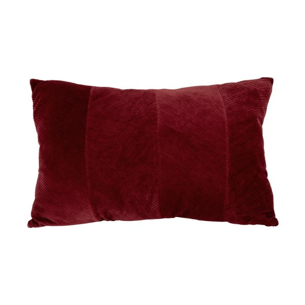 Tamsiai raudona dekoratyvinė pagalvėlė PT LIVING Ribbed, 60 x 40 cm