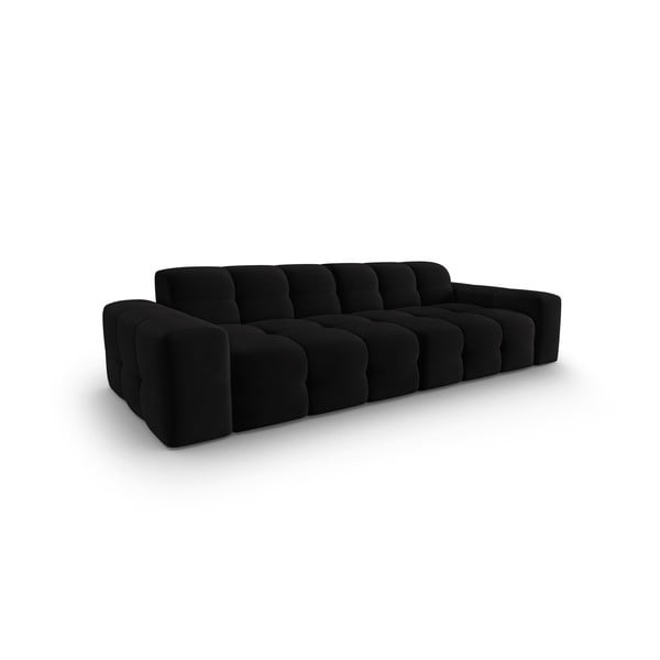 Juodo aksomo sofa 255 cm Kendal - Micadoni Home-image-3