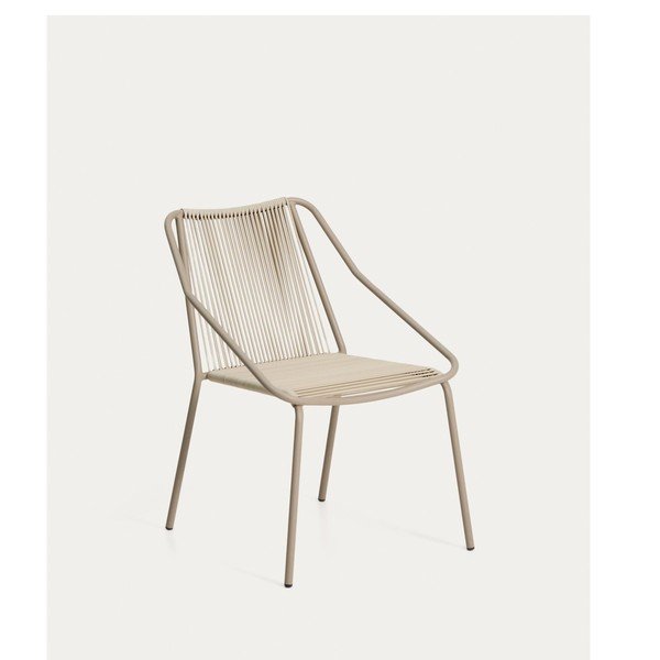 Kreminės spalvos/taupe spalvos sodo kėdė Zivia – Kave Home