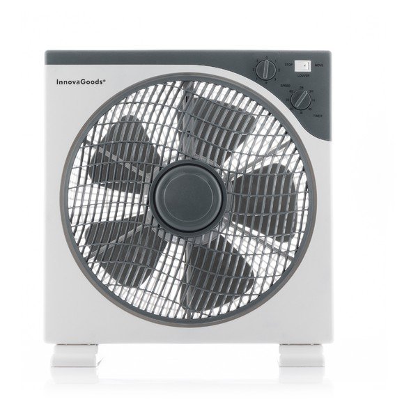 Baltas grindų ventiliatorius InnovaGoods, ø 30 cm-image-3