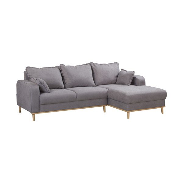 Pilka kampinė sofa (dešinysis kampas) Beata - Ropez-image-3