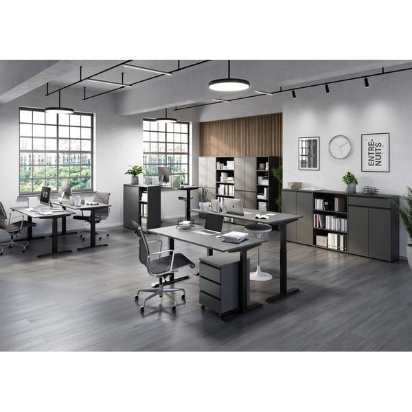 Elektra reguliuojamas aukštis reguliuojamas darbo stalas 80x140 cm Bedano – Germania-image-2