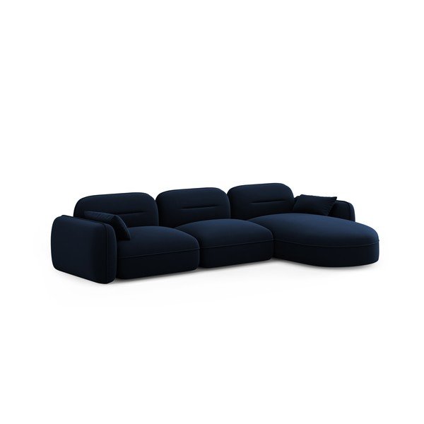 Iš velveto kampinė sofa tamsiai mėlynos spalvos (su dešiniuoju kampu) Audrey – Interieurs 86-image-2