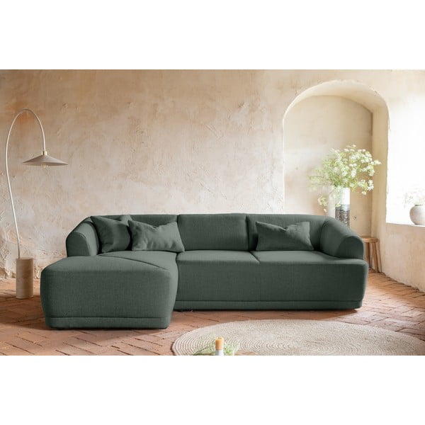 Kampinė sofa žalios spalvos – Miuform-image-1