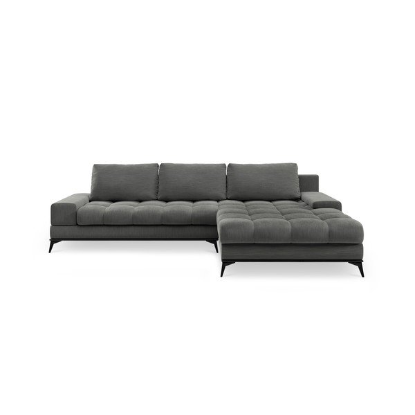 Tamsiai pilka kampinė sofa-lova Windsor & Co Sofas Deneb, kampas dešinėje