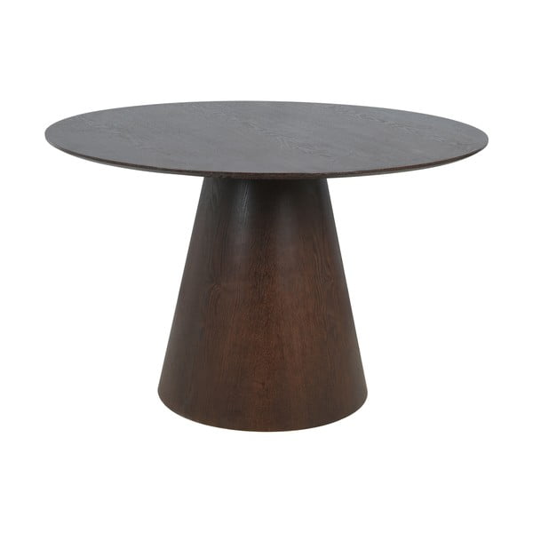 Apvalios formos valgomojo stalas su riešutmedžio dekoro stalviršiu ø 120 cm Bolton – House Nordic