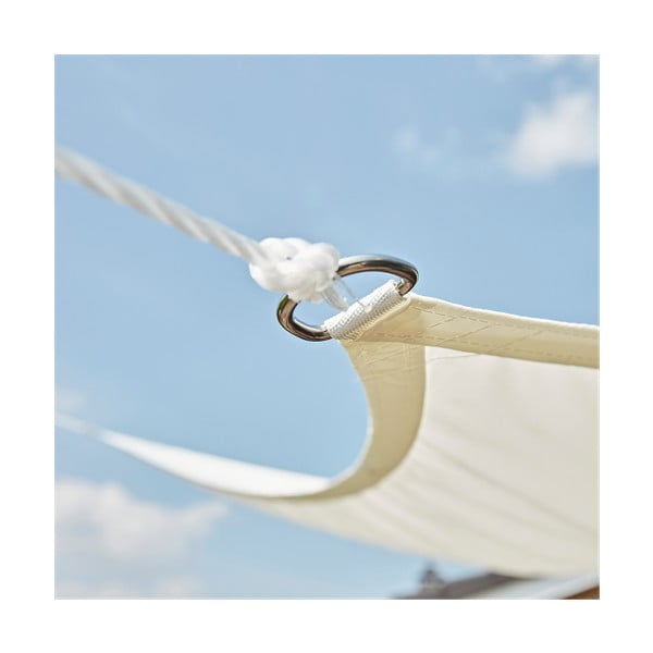 Smėlio spalvos kvadratinis tentas nuo saulės Livin' Outdoor Como, 3,6 x 3,6 m-image-3