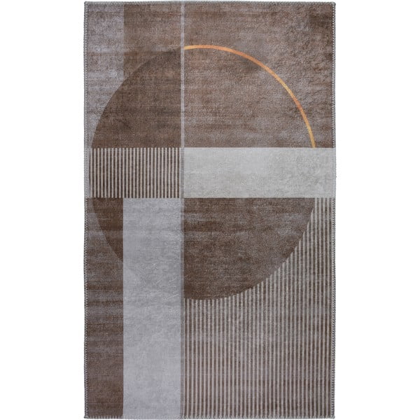 Skalbiamas kilimas šviesiai rudos spalvos 50x80 cm – Vitaus