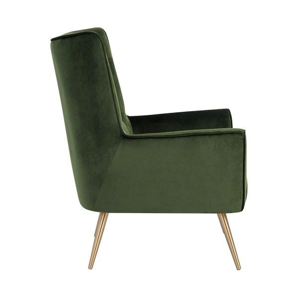 Tamsiai žalias aksominis krėslas Actona Bodiva-image-4