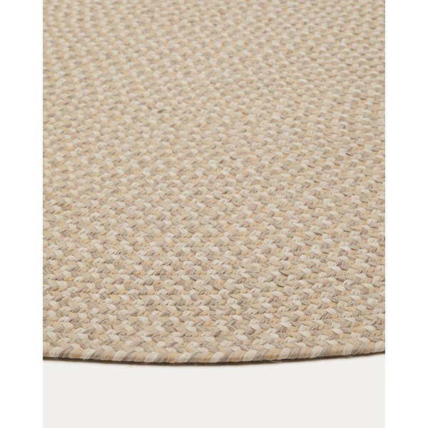 Iš perdirbto pluošto lauko kilimas smėlio spalvos 160x230 cm Rodhe – Kave Home-image-4